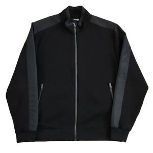 Murano Slim Fit Black Lightweight Zip-up Jacket